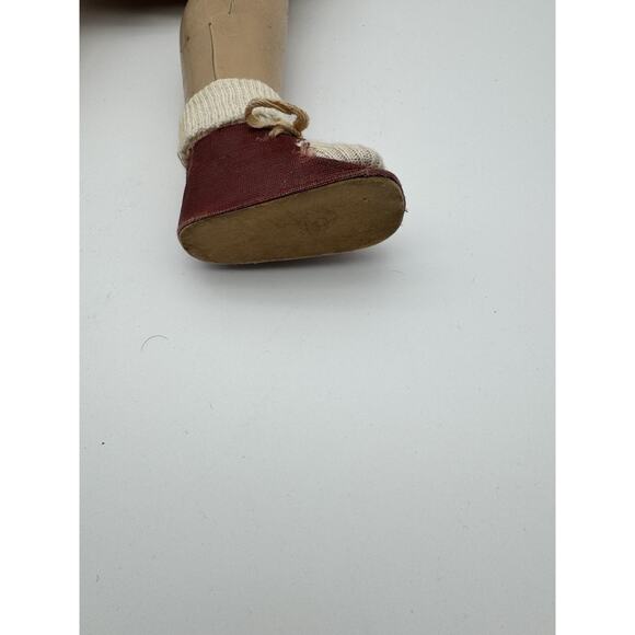 Halloween Creepy VTG Sleepy Flirty Eyes Composition Girl Doll 18 Inch Blonde - Picture 6 of 13